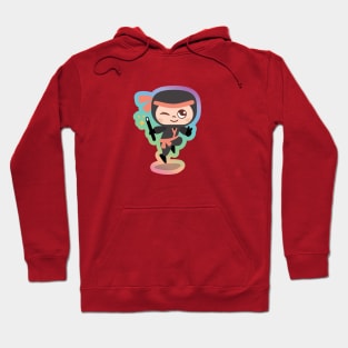 Red Ninja in Rainbow Hoodie